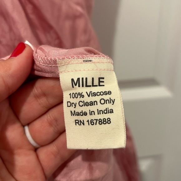 Mille Resort and Travel Ada Tassel Belted Dress in Pink Jacquard - Picture 8 of 10